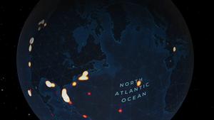 Heat Map Animation of Dive Concentration in North Atlantic