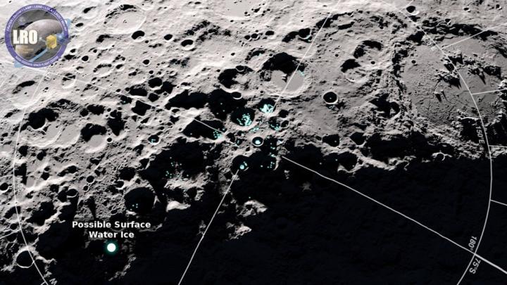 Frost on the Moon