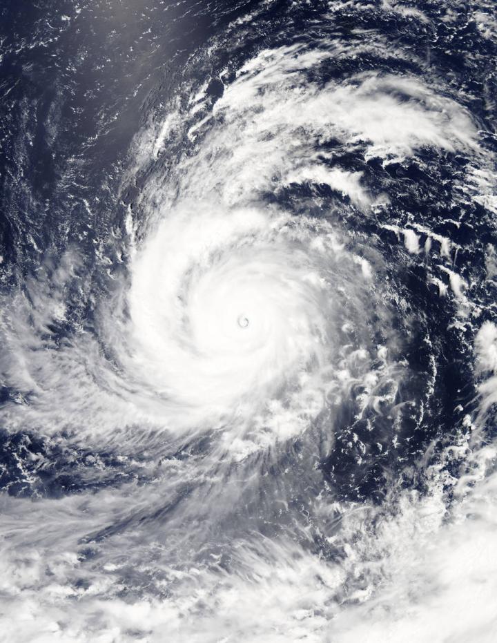 NASA's Aqua Satellite Captured This Visible-Light Image of Super Typhoon Soudelor.