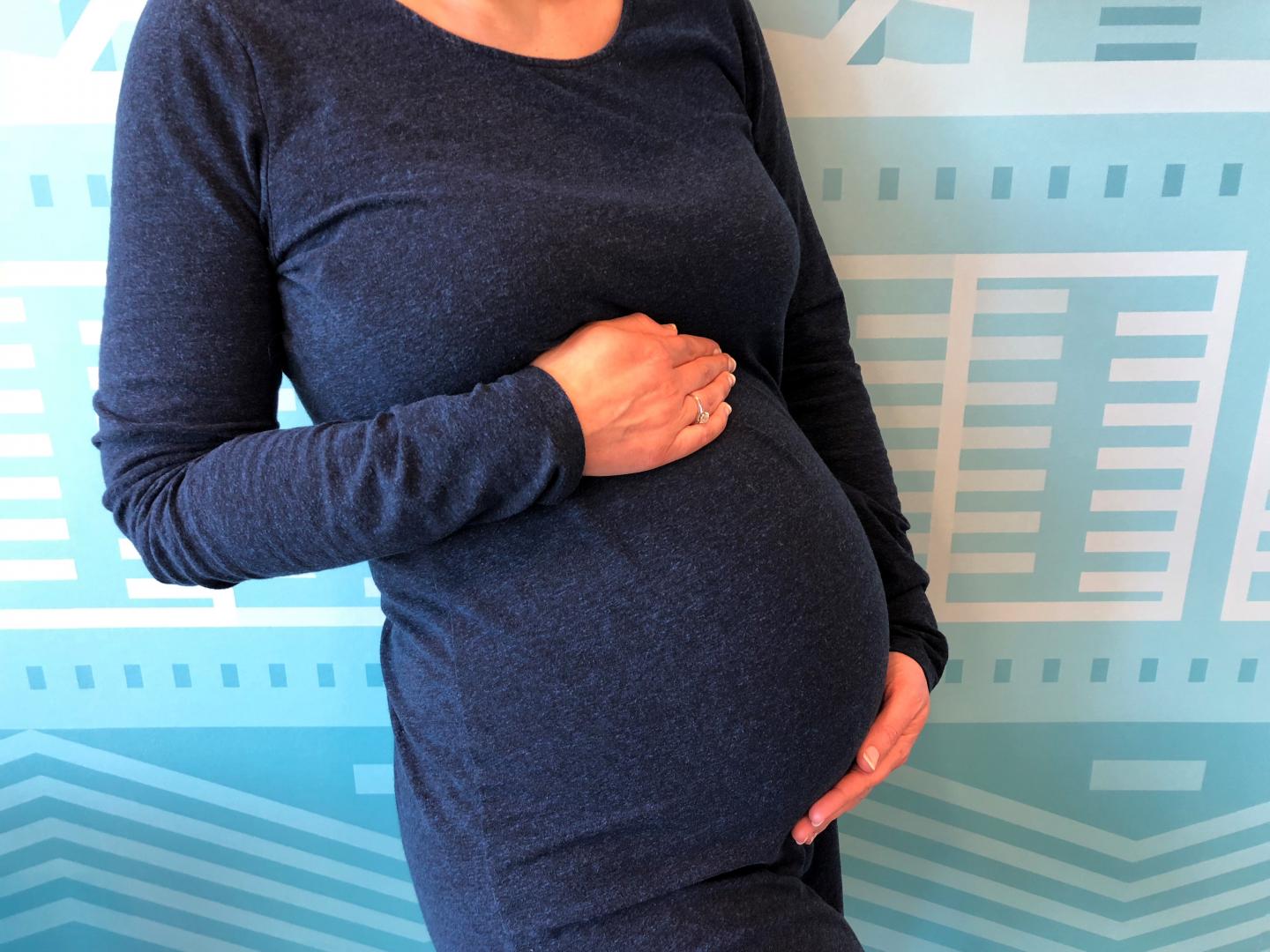 A pregnant woman
