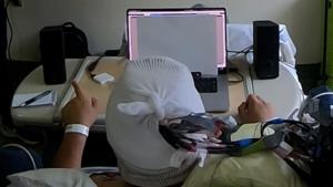 A brain-controlled hearing system.