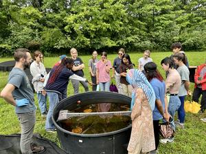 Bioscience Alliance tour at University Farm
