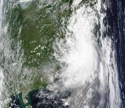 Tropical Depression Huaning Makes Landfall in Southeast China