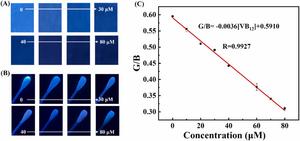 Portable paper-strip and cotton-swab sensors for vitamin B12 detection
