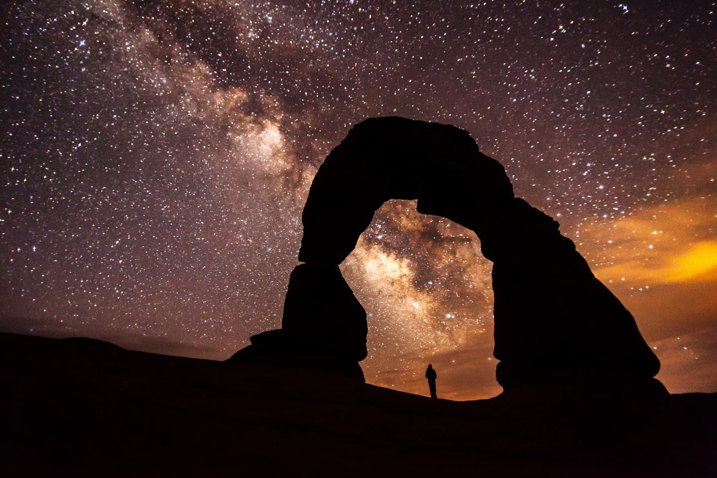 The Night Sky at Delicate Arches National Park