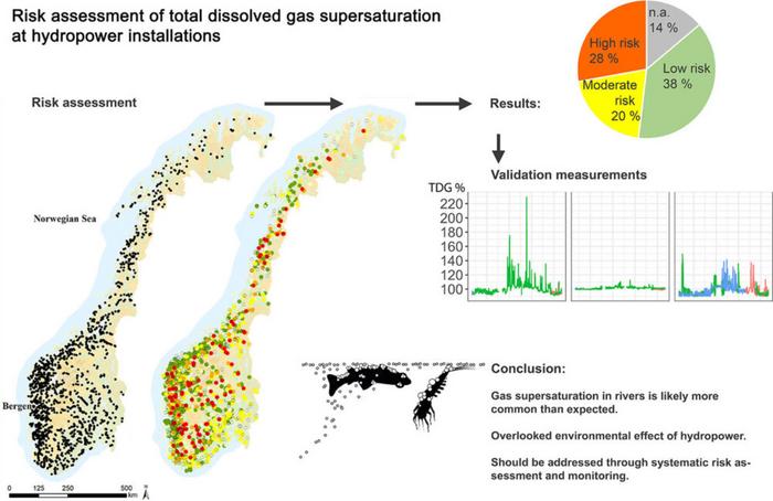 Rick assessment of supersaturation at hydropower plants
