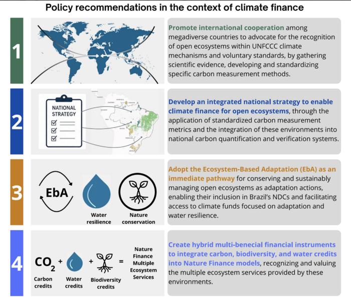 Policy recommendations in the context of climate finance.