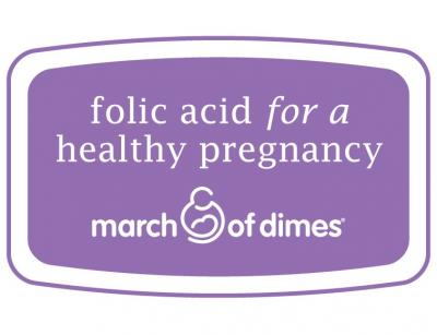 Folic Acid for a Healthy Pregnancy Seal