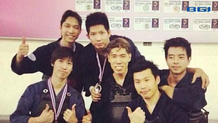 Boon and his national Kendo team teammates | BGI Genomics