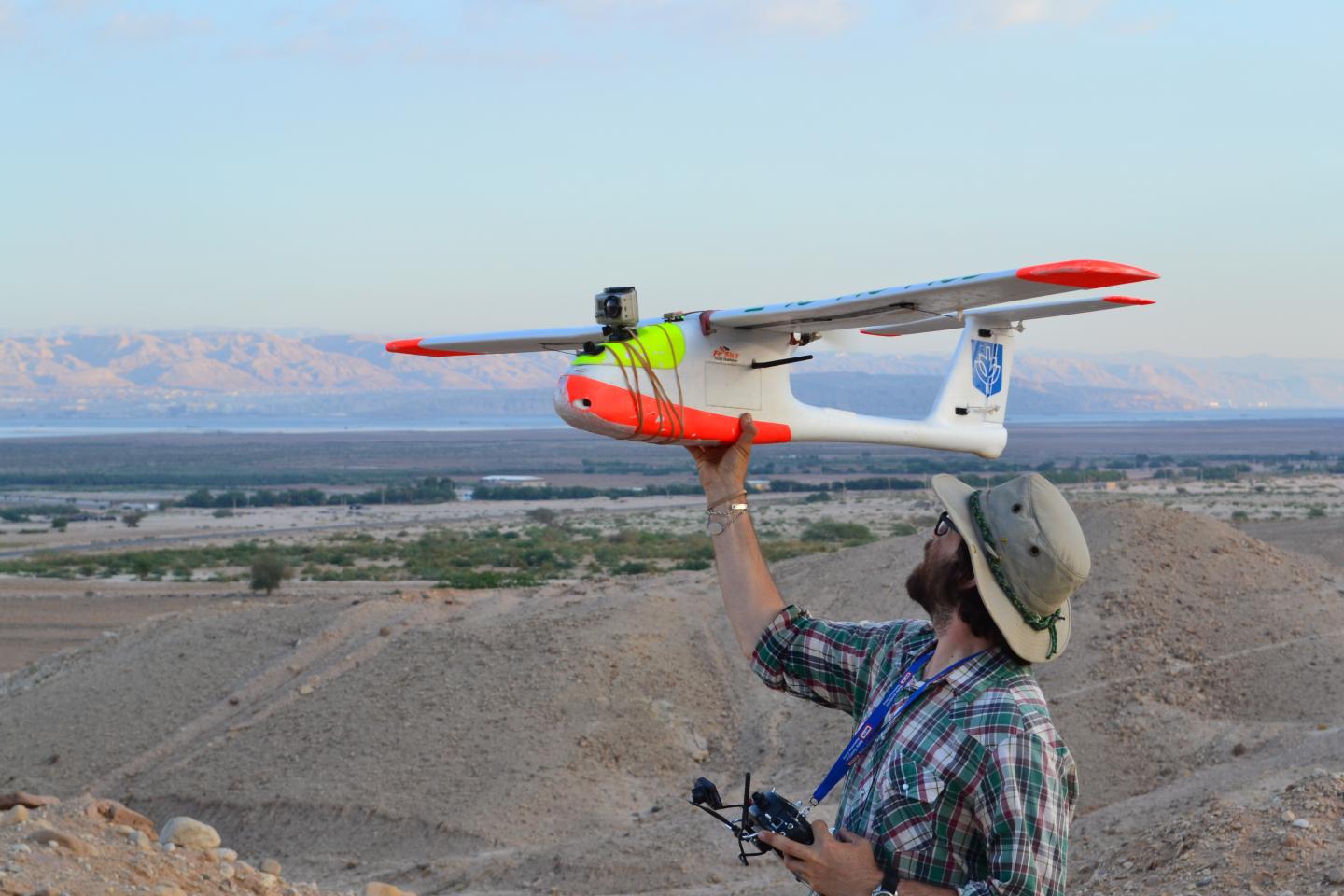 Chad Hill with Fixed Wing Drone