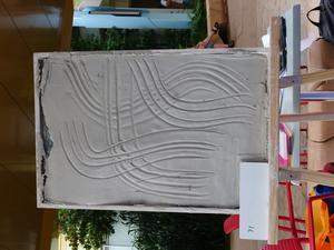 Tactile set up with finger flutings