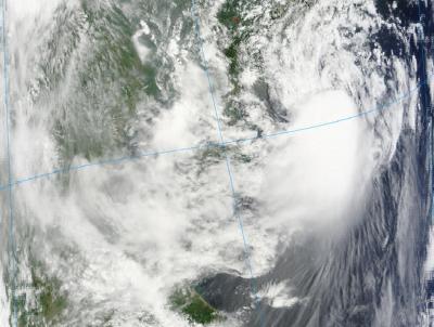 Tropical Depression 08W Becomes Tropical Storm Goni Near China