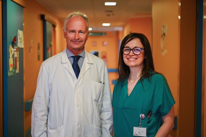 Prof. Alessandro Aiuti and dr. Francesca Ferrua