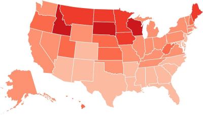 Twitter Flu Map 2012