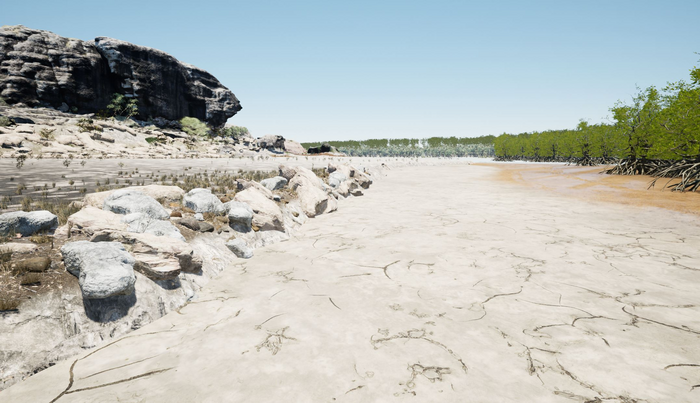 Sea level flooding at Red Lily Lagoon area