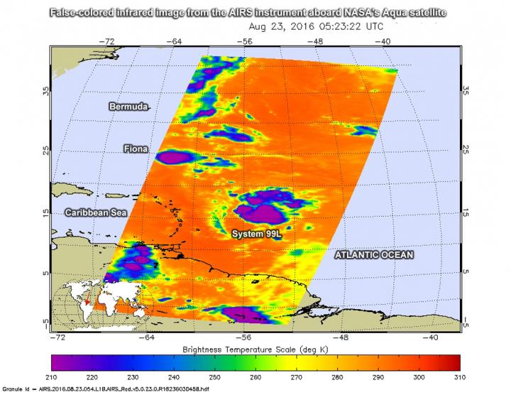 AIRS Image of Fiona