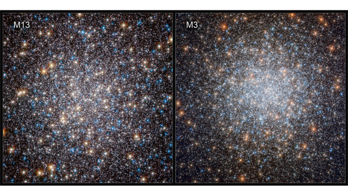 Cooling white dwarfs in two massive collections of stars: the globular clusters M13 and M3