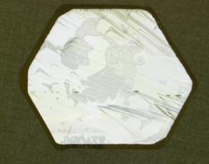 A sample of diamond grown at PPPL.