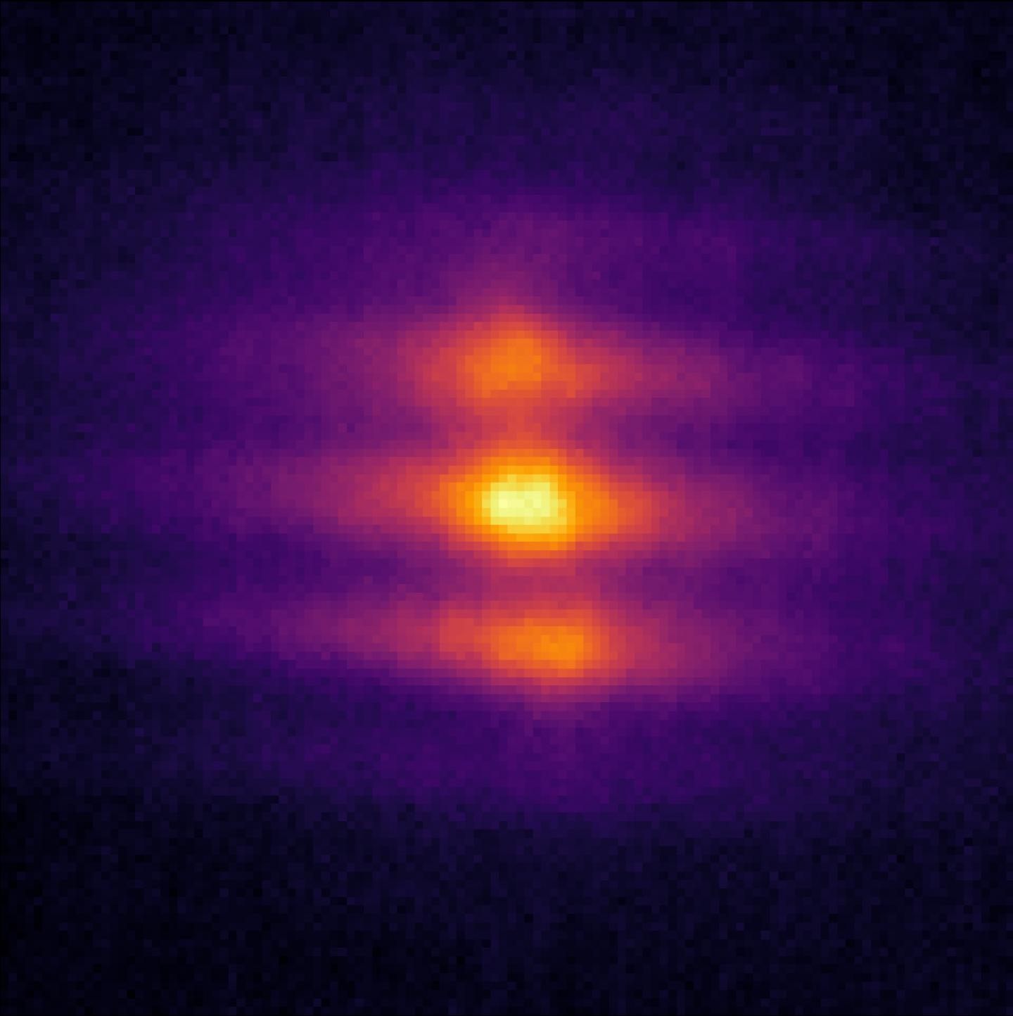 Shadows of atoms in optical lattice