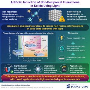 Photoinduced non-reciprocal magnetism