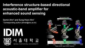 Figure 3. Interference structure-based directional acoustic-band amplifier for enhanced sound sensing