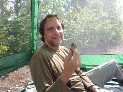 Ravinder Sehgal With Common Redpoll