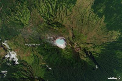 NASA Satellite Image of Acid Lake in Java
