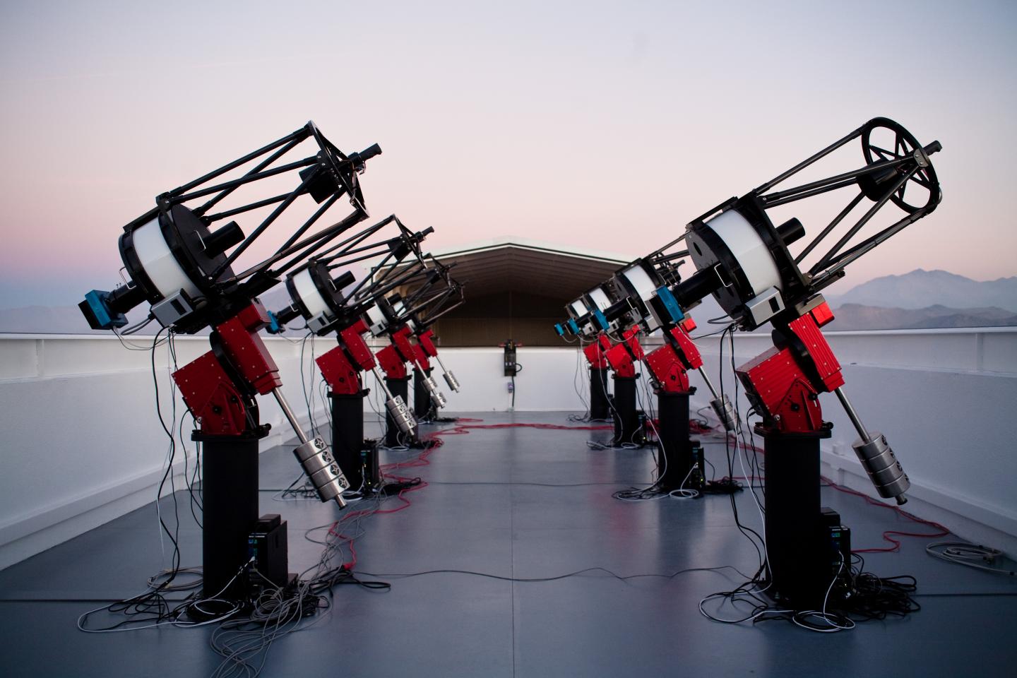 MEarth-South Array at Twilight