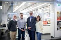 (L-R) Dr Manuel de la Ruiz, Professor Alan Cowman, Dr David Olsen and Dr Paola Favuzza