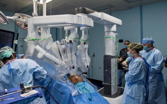 Robotic surgery setup