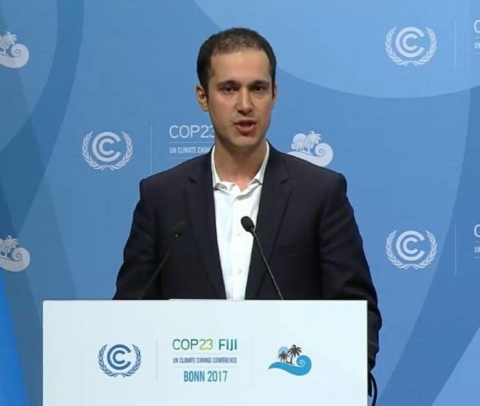 Kaveh Madani, Head of Iran's Delegation at Climate Change COP23 in Bonn, 2017
