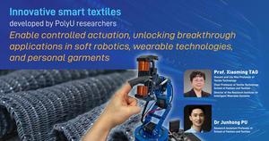 PolyU develops new human-safe magnetorheological fibres, leading innovations in smart wearable textiles