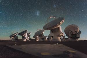 ALMA telescope array in the Atacama Desert