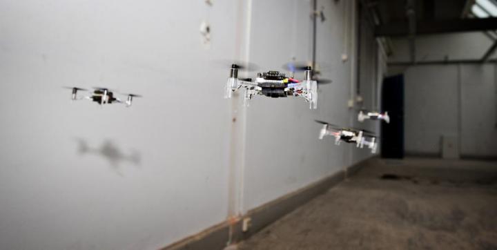 Swarm Drones Flying