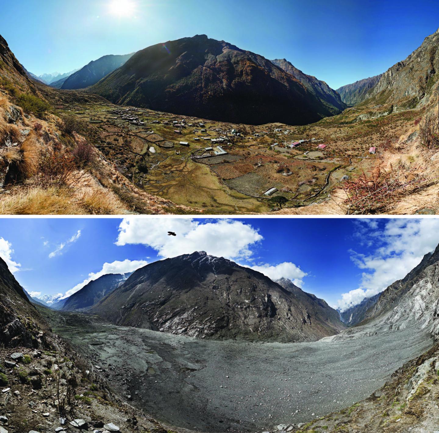 Post-Earthquake Landslide Obliterates Village of Langtang, Nepal
