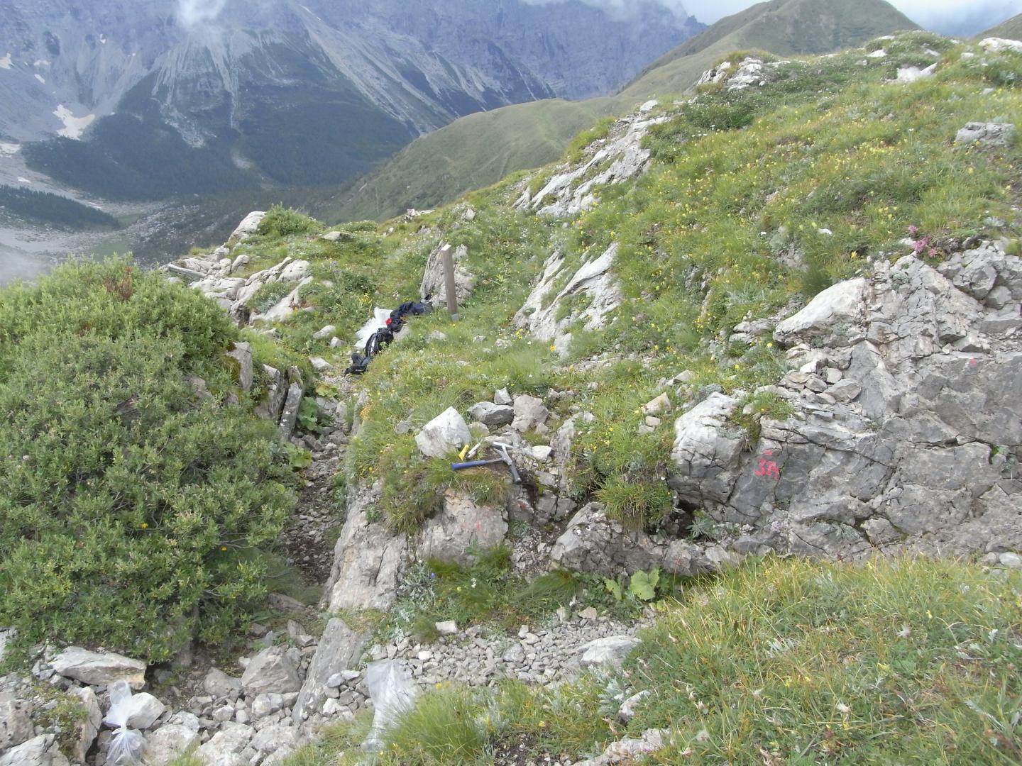 WWI Trench Where Fossils Were Found