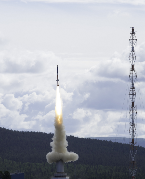 Launch of rocket carrying the experiment module