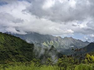 Mountain view on Tahiti