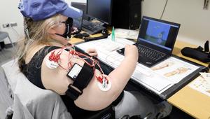 Stroke survivor plays video game