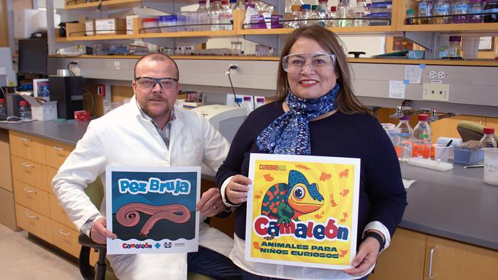 Biologist Justin Jones and Interpreter Elsa Pérez