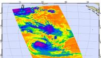 NASA infrared imagery shows wind shear affecting Tropical Cyclone Uriah ...