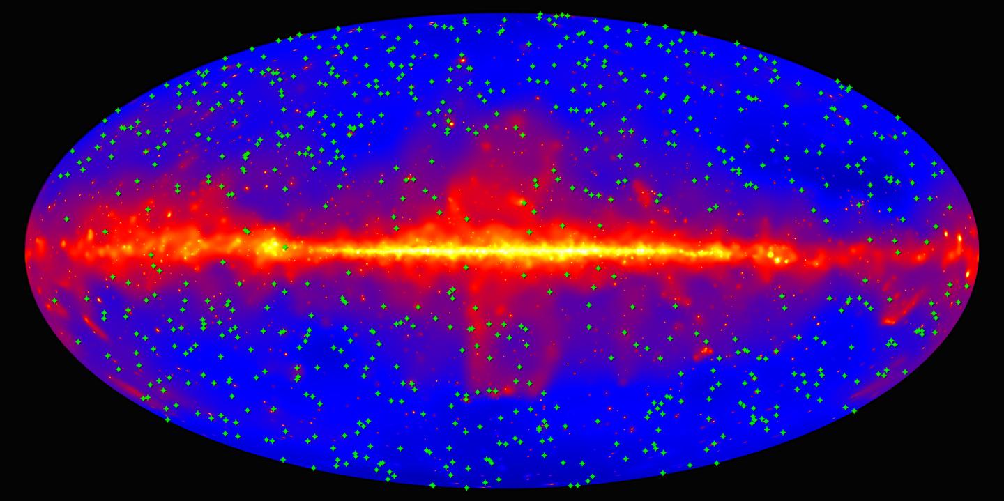 Fermi Blazar Map