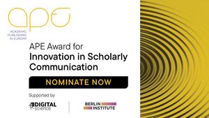 2026 APE Award for Innovation in Scholarly Communication