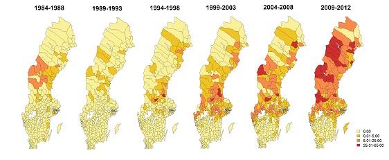 Mean Incidence of Tularemia