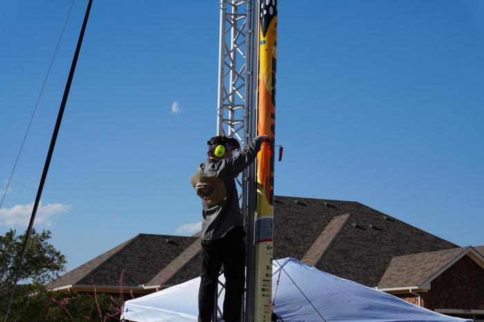 The Pardalote being prepared during competition.