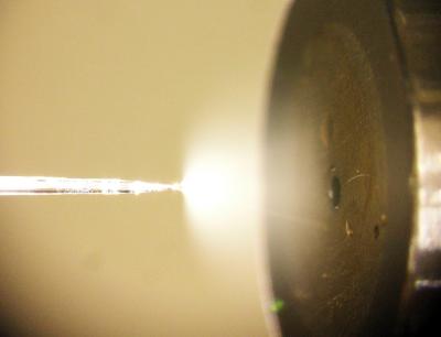 Etched Emitter for Mass Spectrometry