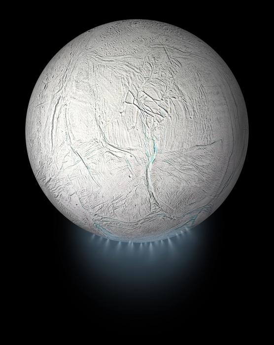 Enceladus’ ocean material erupts into space