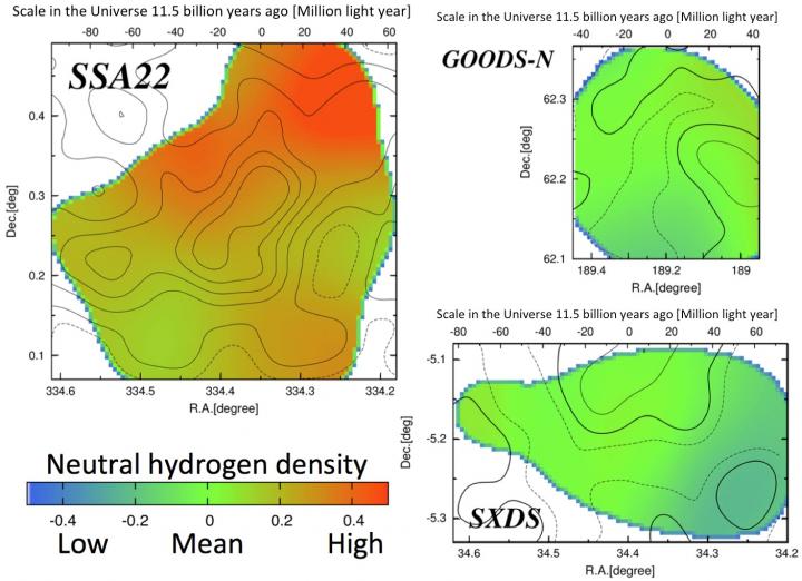 Sky Distribution of the Neutral Hydrogen Gas