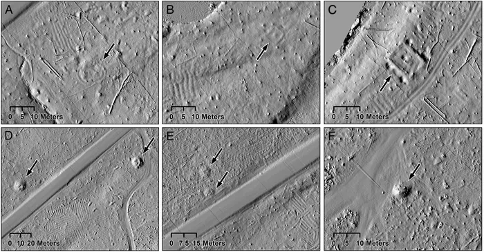 Other cultural features at Sixty Islands site detected through lidar.