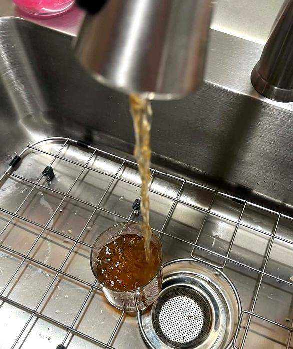 Discolored water from tap